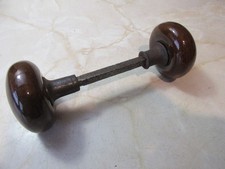 Vintage set of brown ceramic