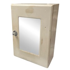 Vintage French Metal Bathroom Cabinet | Industrial Medicine Cabinet - Upcycling