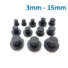 Hole Plug End Cap Black Round