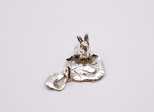Vintage Silver Rabbit Table