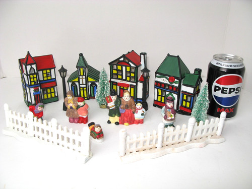 Vintage christmas village - vintage,