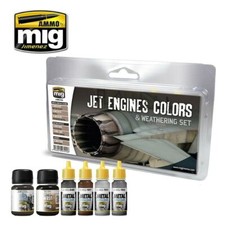 Ammo JET ENGINES COLOURS AND WEATHERING Paint Modelling  By Mig Jimenez MIG7445