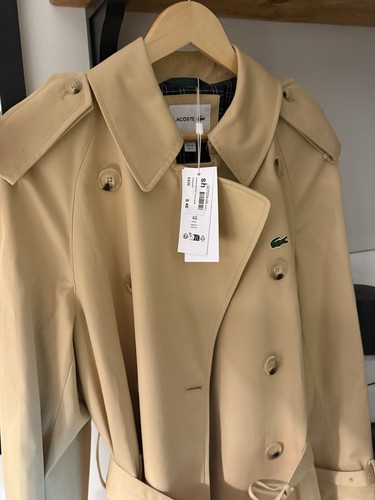 Lacoste double breasted trench - breasted,