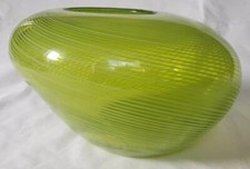 italian art vase vase internal decoration laticiano organic form