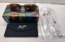 NEW Maui Jim Lanakila Titanium Polarized Sunglasses Red Mirror MJ0624S-001 59mm
