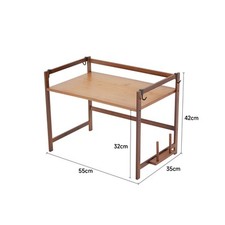 Bamboo Countertop Storage Rack 2 3 Tiers Kitchen Microwave Oven Stand Spice Rack