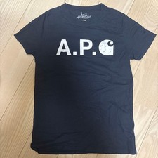 A.P.C. Carhartt Collaboration Navy T-Shirt Size M Japan
