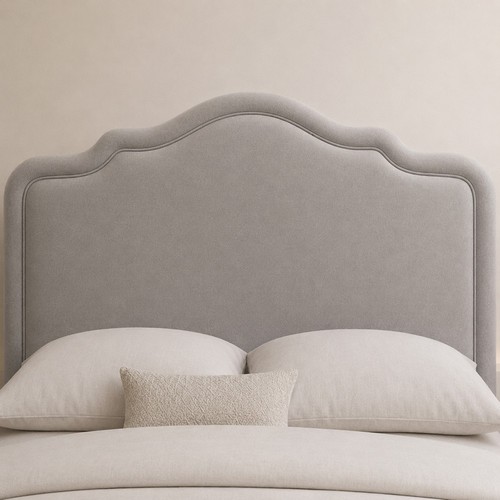 Curved headboard arched plush - headboard,