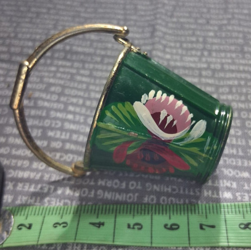 Canal boat art miniature - art,