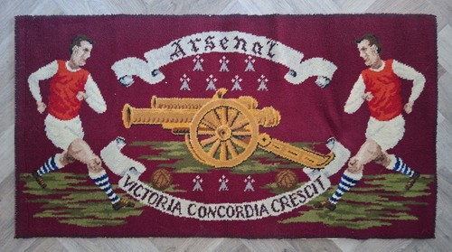 Arsenal axminster rug 1968 - arsenal,