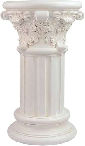 White roman column pedestal - roman,