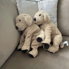 2 X Ikea GOSIG GOLDEN Dog Soft toy Golden retriever Labrador Puppy Plush Bundle
