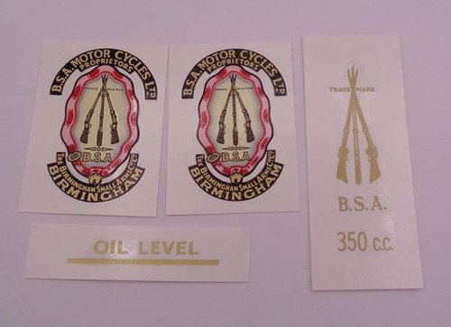 Bsa gold star decal set - bsa,