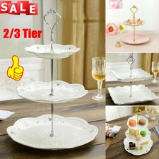2/3 Layer Dessert Cup Cake Stand Afternoon Tea Party Wedding Plate Tableware