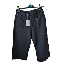 Lazy Oaf Black Denim Crop Wide