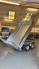 HYDRAULIC Tipper Trailer 8 x 5 ft  CAGE MESH SIDED BRAND NEW 2700KG £3707.50+VAT