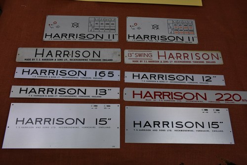 Spare nameplate for harrison - spare,