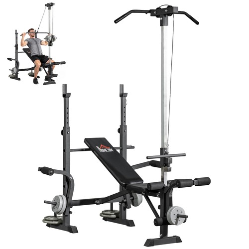 Homcom adjustable weight bench - weight,