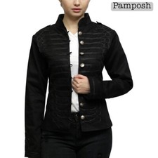 Women's Hussar Steampunk Napoleon Military Drummer Parade Jackets Halloween