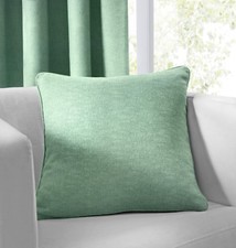 Fusion DIJON Duck Egg Blue Blackout Thermal Pencil Pleat Curtains & Cushions