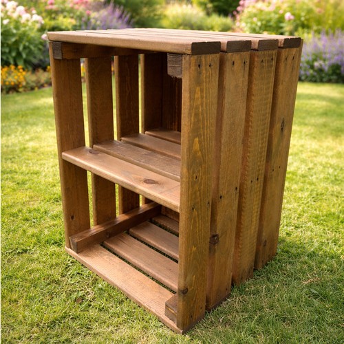 Large wooden apple crate fruit - large,