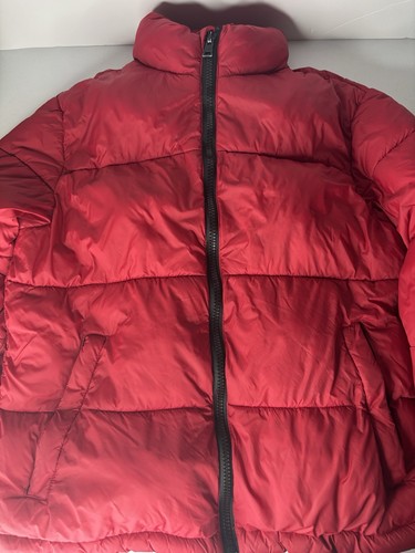 Zara man denimwear red puffer - denimwear,