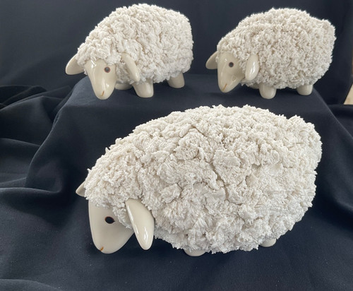 Ceramic sheep and - ceramic, lambs