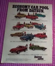 1976 Datsun B-210, 710, 610, 280-Z Print Ad