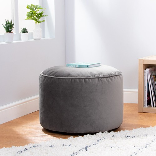 Velvet bean bag pouffe - velvet,