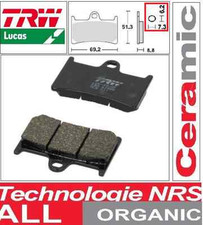 Set of 2 front brake pads TRW Lucas MCB611 Yamaha TZR 250, 1989 - 1992
