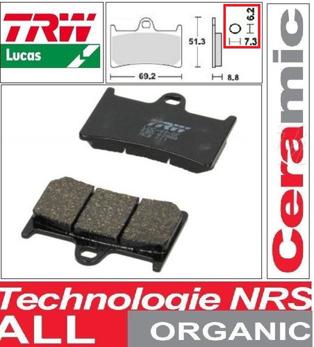 Set front brake - of, pads