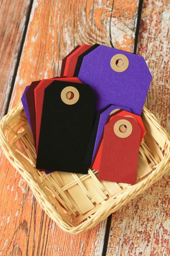 Winter colours luggage tags - colours,
