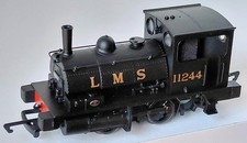Hornby 00 Gauge L&YR Class 21 Pug loco 11244 in LMS black. R3727. Mint. Boxed.