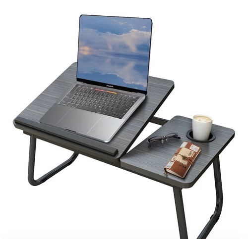 Folding laptop desk over bed - laptop,