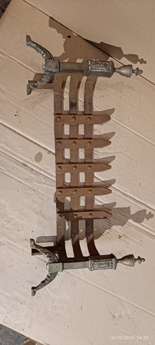 Fire grate basket - , brass