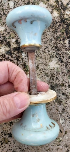 Vintage ceramic doorknobs - vintage,