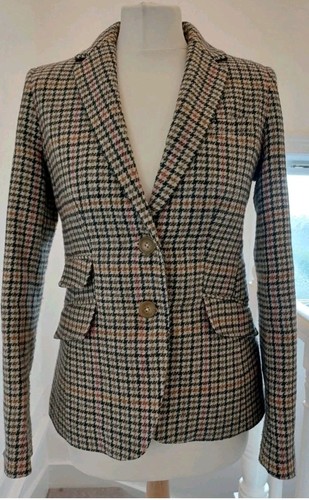 Joules aster tweed blazer - tweed, size