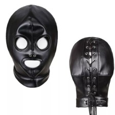 PU Leather Hood Mask Head