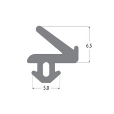 6.5mm UPVC Door Window Flipper
