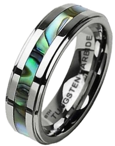 Abalone shell inlay unisex - shell,
