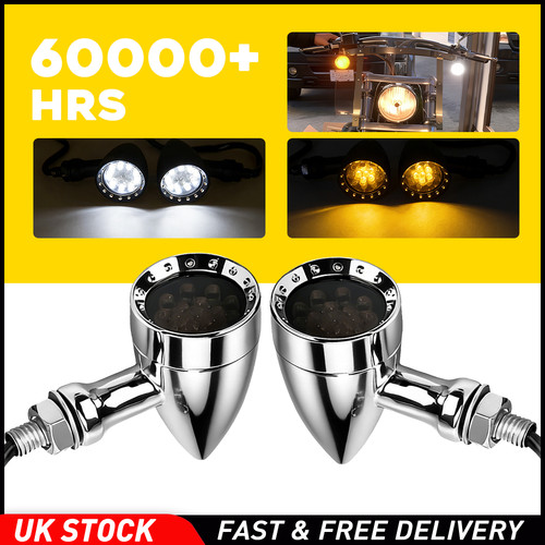 Amber white 10mm led - 2x,