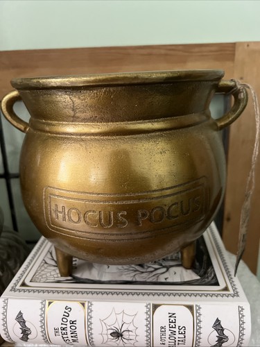 Brushed gold metal cauldron - brushed,