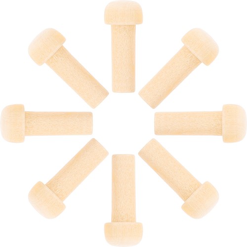 10pcs reusable beige wooden - reusable,