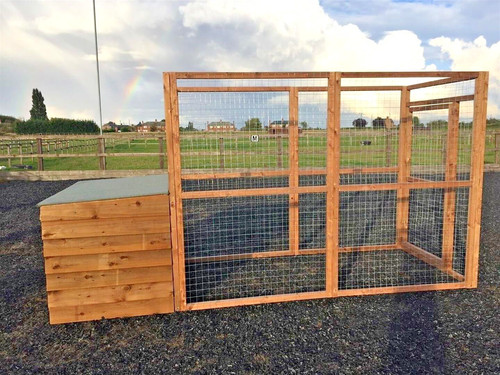 Dog kennel run 12x4x6ft - &,