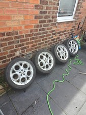 Set of 17 inch Alfa Romeo GTV teledial alloy wheels 