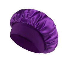 Long Hair Care Satin Bonnet Night Sleep Hat Cap Silk feel Head Wrap Turban Cover