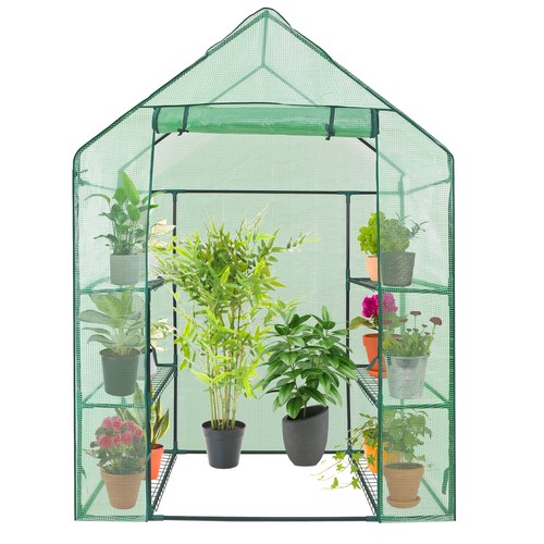 Shelves walk greenhouse - shelves,