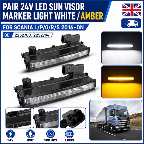 Led sun visor side marker - side, lamp