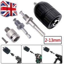 5PCS For 2-13mm Drill Chuck SDS Plus Shank Adaptor Socket Hex Square Converter