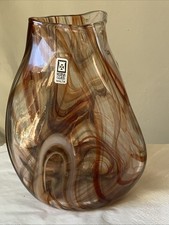 Mdina studio Glass Vase Brown